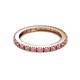 7 - Gracie 1.16 ctw Rhodolite Garnet (2.30 mm) Women Eternity Band 