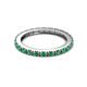 7 - Gracie 0.66 ctw Emerald (2.30 mm) Women Eternity Band 