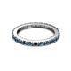 7 - Gracie 1.10 ctw Blue Diamond (2.30 mm) Women Eternity Band 