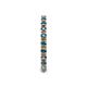 6 - Gracie 0.99 ctw London Blue Topaz (2.30 mm) Women Eternity Band 