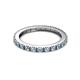 7 - Gracie 0.66 ctw Aquamarine (2.30 mm) Women Eternity Band 