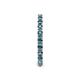 6 - Gracie 0.99 ctw London Blue Topaz (2.30 mm) Women Eternity Band 