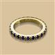 2 - Gracie 1.50 ctw Blue Sapphire (2.70 mm) Women Eternity Band 