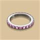 2 - Gracie 1.50 ctw Pink Sapphire (2.70 mm) Women Eternity Band 