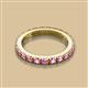 2 - Gracie 1.50 ctw Pink Sapphire (2.70 mm) Women Eternity Band 