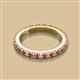 2 - Gracie 1.10 ctw Pink Tourmaline (2.70 mm) Women Eternity Band 