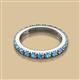 2 - Gracie 1.30 ctw Blue Topaz (2.70 mm) Women Eternity Band 