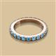 2 - Gracie 1.30 ctw Blue Topaz (2.70 mm) Women Eternity Band 