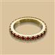 2 - Gracie 1.68 ctw Red Garnet (2.70 mm) Women Eternity Band 