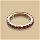 2 - Gracie 1.68 ctw Red Garnet (2.70 mm) Women Eternity Band 