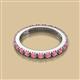 2 - Gracie 1.68 ctw Rhodolite Garnet (2.70 mm) Women Eternity Band 