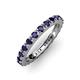 3 - Gracie 1.50 ctw Blue Sapphire (2.70 mm) Women Eternity Band 