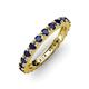 3 - Gracie 1.50 ctw Blue Sapphire (2.70 mm) Women Eternity Band 