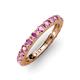 3 - Gracie 1.50 ctw Pink Sapphire (2.70 mm) Women Eternity Band 