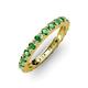 3 - Gracie 1.68 ctw Green Garnet (2.70 mm) Women Eternity Band 