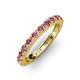 3 - Gracie 1.10 ctw Pink Tourmaline (2.70 mm) Women Eternity Band 