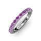 3 - Gracie 1.10 ctw Amethyst (2.70 mm) Women Eternity Band 