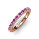 3 - Gracie 1.10 ctw Amethyst (2.70 mm) Women Eternity Band 