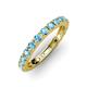 3 - Gracie 1.30 ctw Blue Topaz (2.70 mm) Women Eternity Band 