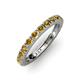 3 - Gracie 1.10 ctw Citrine (2.70 mm) Women Eternity Band 