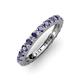 3 - Gracie 1.10 ctw Iolite (2.70 mm) Women Eternity Band 