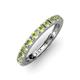 3 - Gracie 1.68 ctw Peridot (2.70 mm) Women Eternity Band 