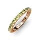 3 - Gracie 1.68 ctw Peridot (2.70 mm) Women Eternity Band 