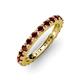 3 - Gracie 1.68 ctw Red Garnet (2.70 mm) Women Eternity Band 