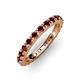 3 - Gracie 1.68 ctw Red Garnet (2.70 mm) Women Eternity Band 