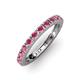 3 - Gracie 1.68 ctw Rhodolite Garnet (2.70 mm) Women Eternity Band 