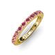 3 - Gracie 1.68 ctw Rhodolite Garnet (2.70 mm) Women Eternity Band 