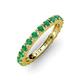 3 - Gracie 1.10 ctw Emerald (2.70 mm) Women Eternity Band 