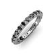 3 - Gracie 1.50 ctw Black Diamond (2.70 mm) Women Eternity Band 