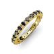 3 - Gracie 1.50 ctw Black Diamond (2.70 mm) Women Eternity Band 