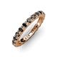 3 - Gracie 1.50 ctw Black Diamond (2.70 mm) Women Eternity Band 