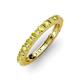 3 - Gracie 1.40 ctw Yellow Diamond (2.70 mm) Women Eternity Band 