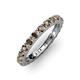 3 - Gracie 1.40 ctw Smoky Quartz (2.70 mm) Women Eternity Band 