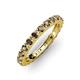 3 - Gracie 1.40 ctw Smoky Quartz (2.70 mm) Women Eternity Band 