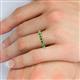 5 - Gracie 1.68 ctw Green Garnet (2.70 mm) Women Eternity Band 