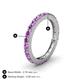 4 - Gracie 1.10 ctw Amethyst (2.70 mm) Women Eternity Band 