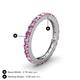 4 - Gracie 1.50 ctw Pink Sapphire (2.70 mm) Women Eternity Band 