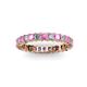 2 - Allie Pink Sapphire and Diamond Eternity Band 