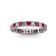 2 - Allie Ruby and Diamond Eternity Band 