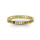 2 - Allie 2.50 mm Yellow Sapphire and Diamond Eternity Band 