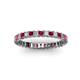 2 - Allie 2.50 mm Ruby and Diamond Eternity Band 