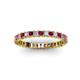 2 - Allie 2.50 mm Ruby and Diamond Eternity Band 