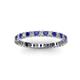 2 - Allie 2.00 mm Blue Sapphire and Diamond Eternity Band 