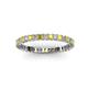 2 - Allie 2.00 mm Yellow Sapphire and Diamond Eternity Band 