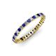 3 - Allie 2.00 mm Blue Sapphire and Diamond Eternity Band 