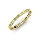 3 - Allie 2.00 mm Yellow Sapphire and Diamond Eternity Band 